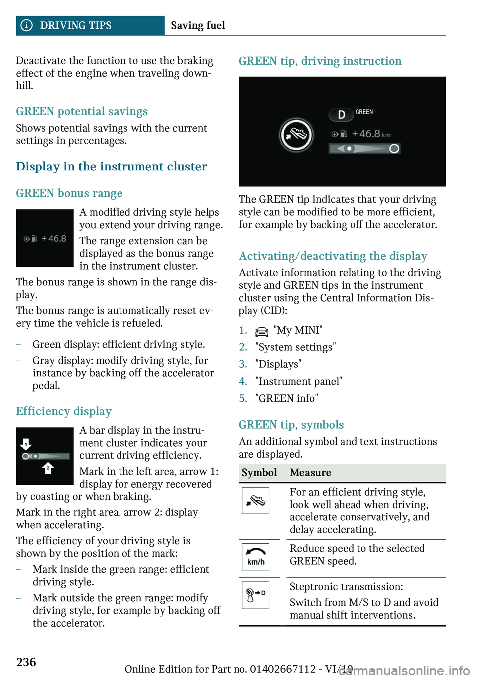 MINI COOPER 2020  Owners Manual ��