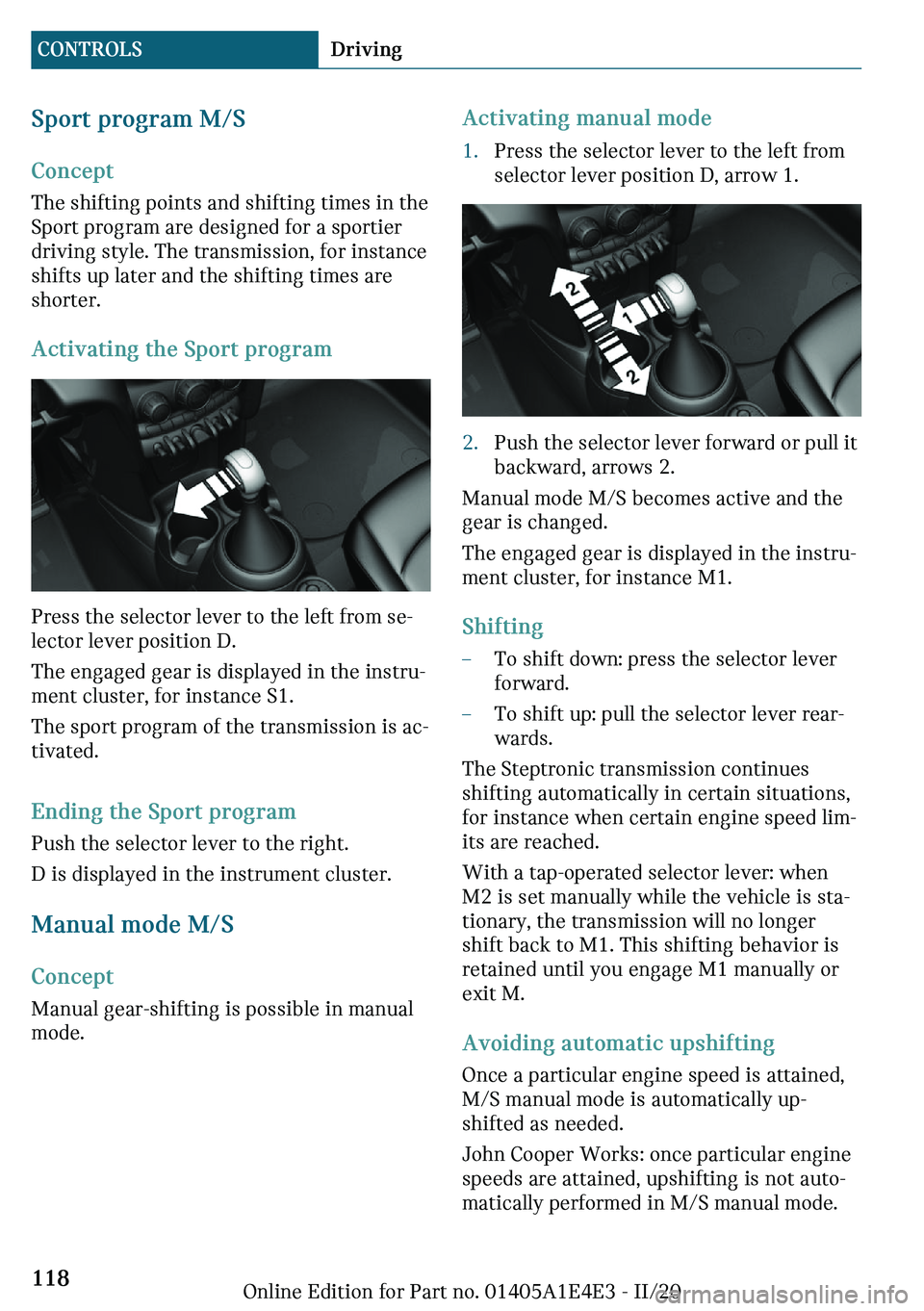 MINI COOPER 2021  Owners Manual �d�