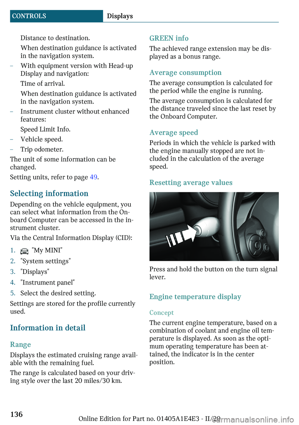 MINI COOPER 2021  Owners Manual ��