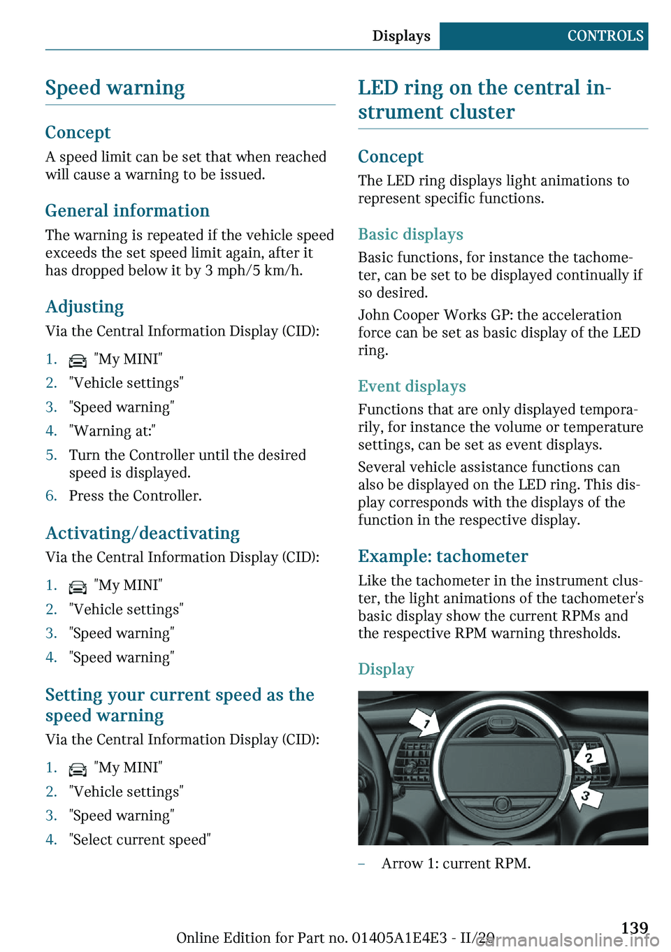 MINI COOPER 2021  Owners Manual �d�