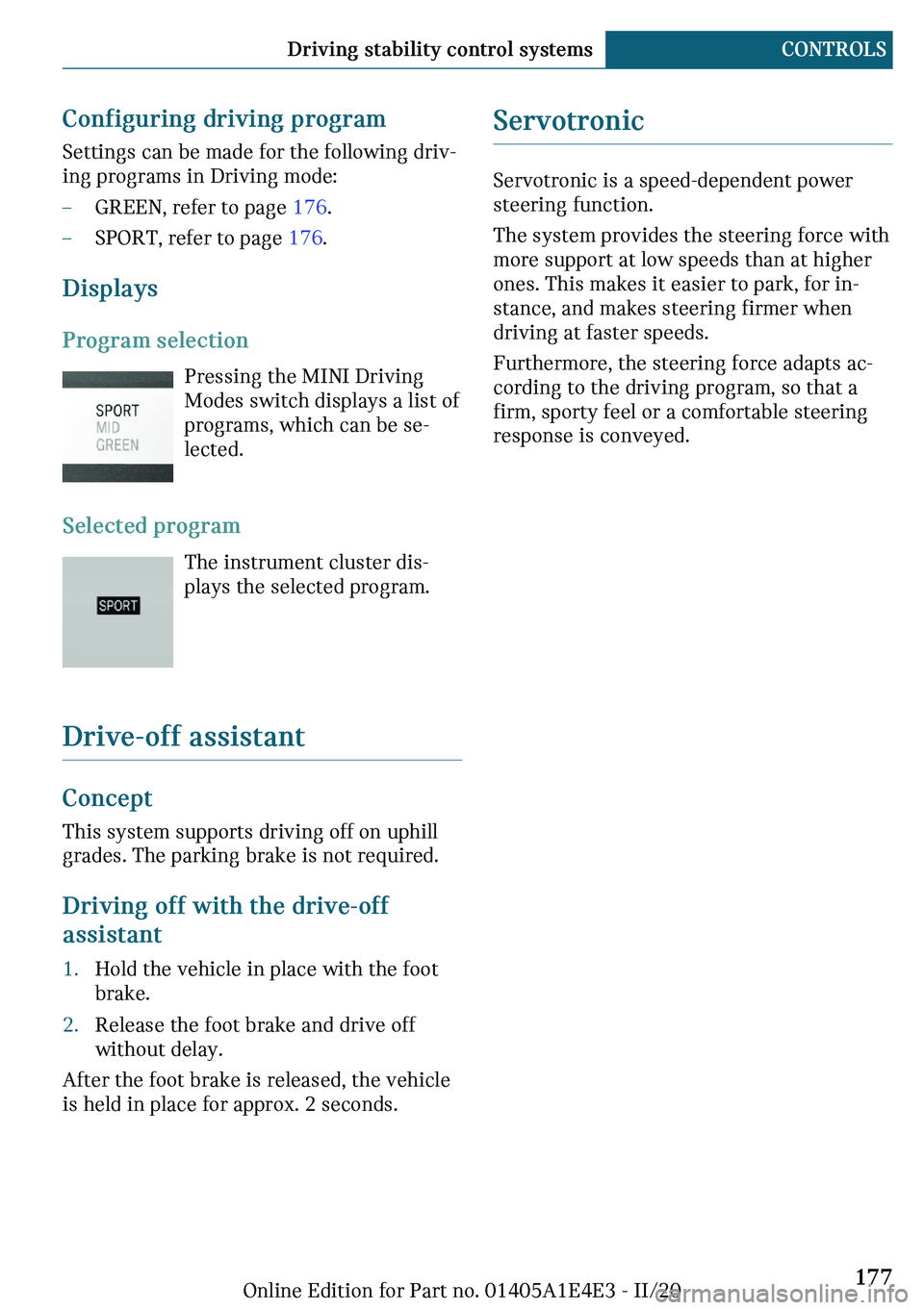 MINI COOPER 2021  Owners Manual �C�