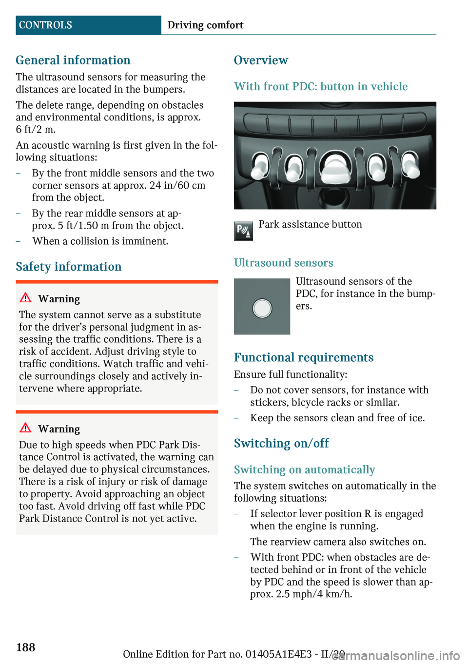MINI COOPER 2021  Owners Manual �G�