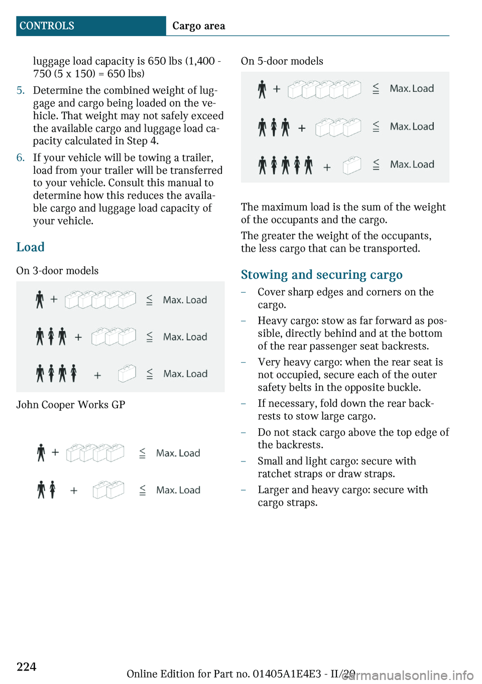 MINI COOPER 2021  Owners Manual �