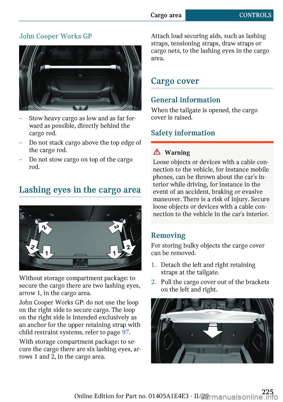MINI COOPER 2021  Owners Manual �9�