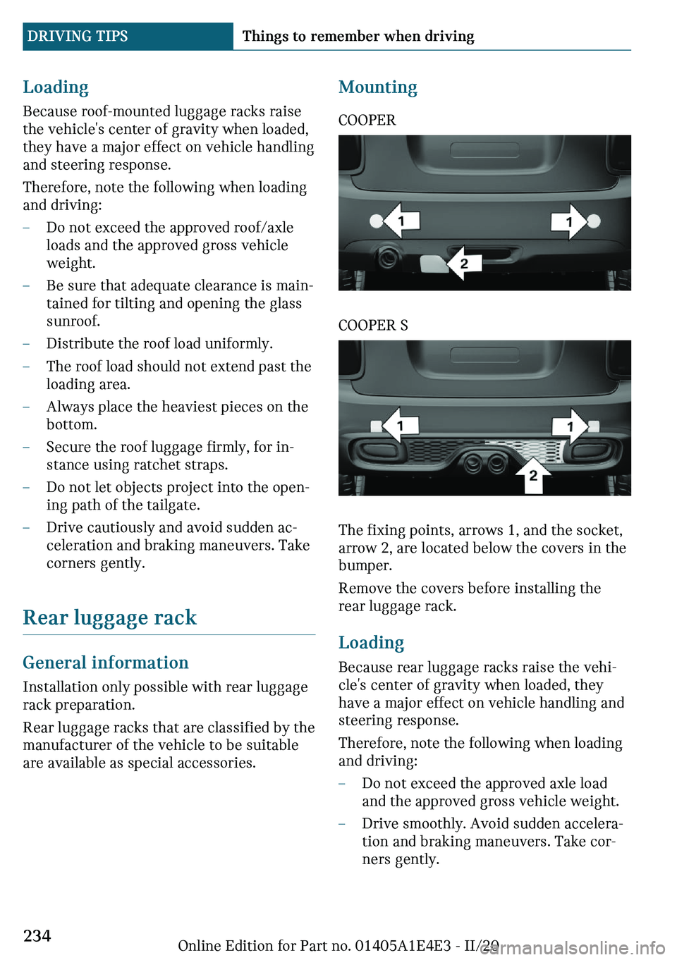 MINI COOPER 2021  Owners Manual �A�