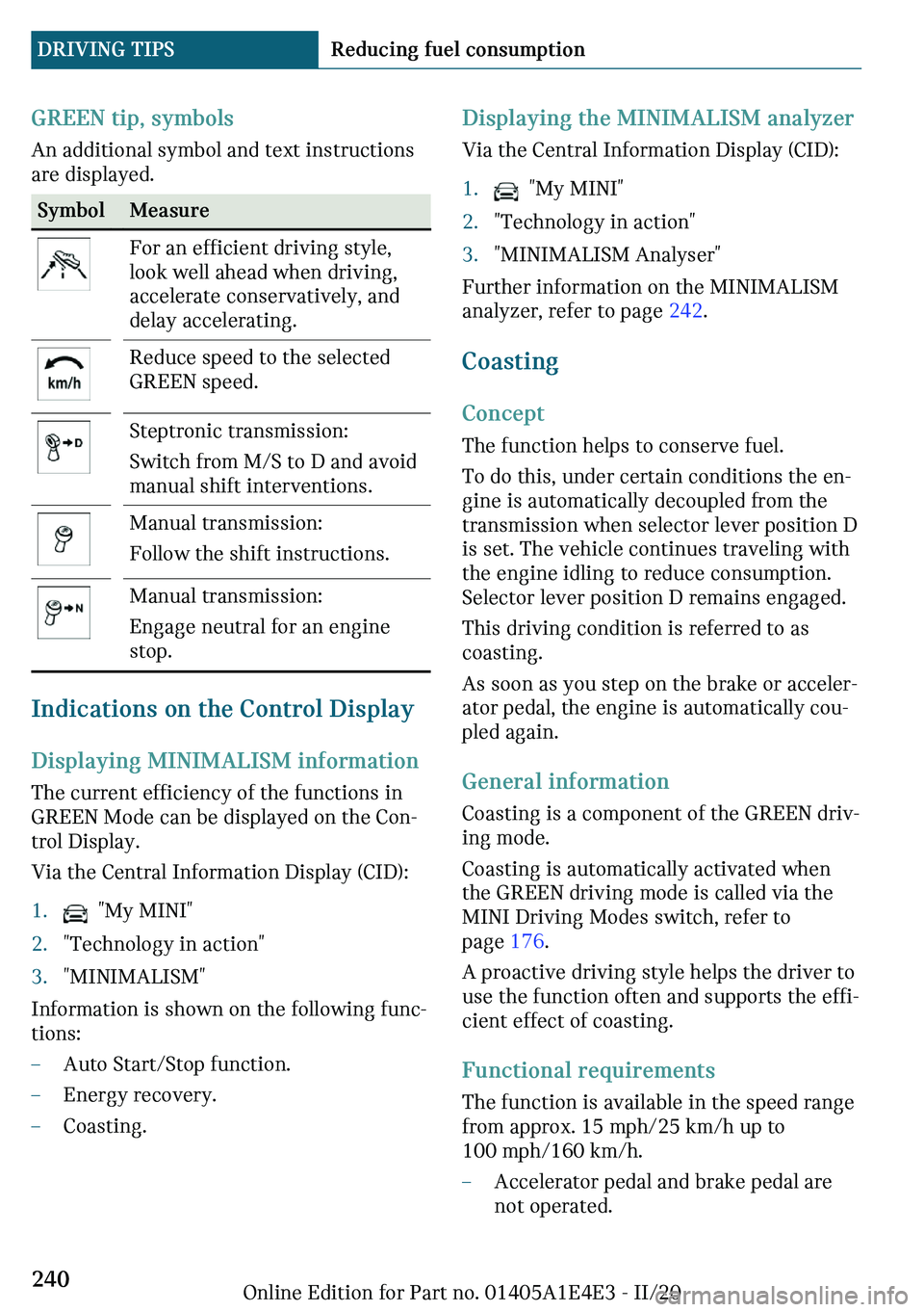 MINI COOPER 2021  Owners Manual �G�`���N��