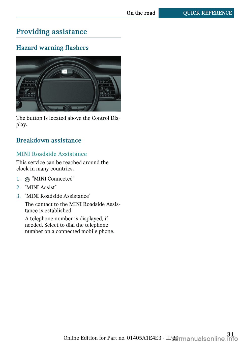 MINI COOPER 2021 Owners Guide �\�r�