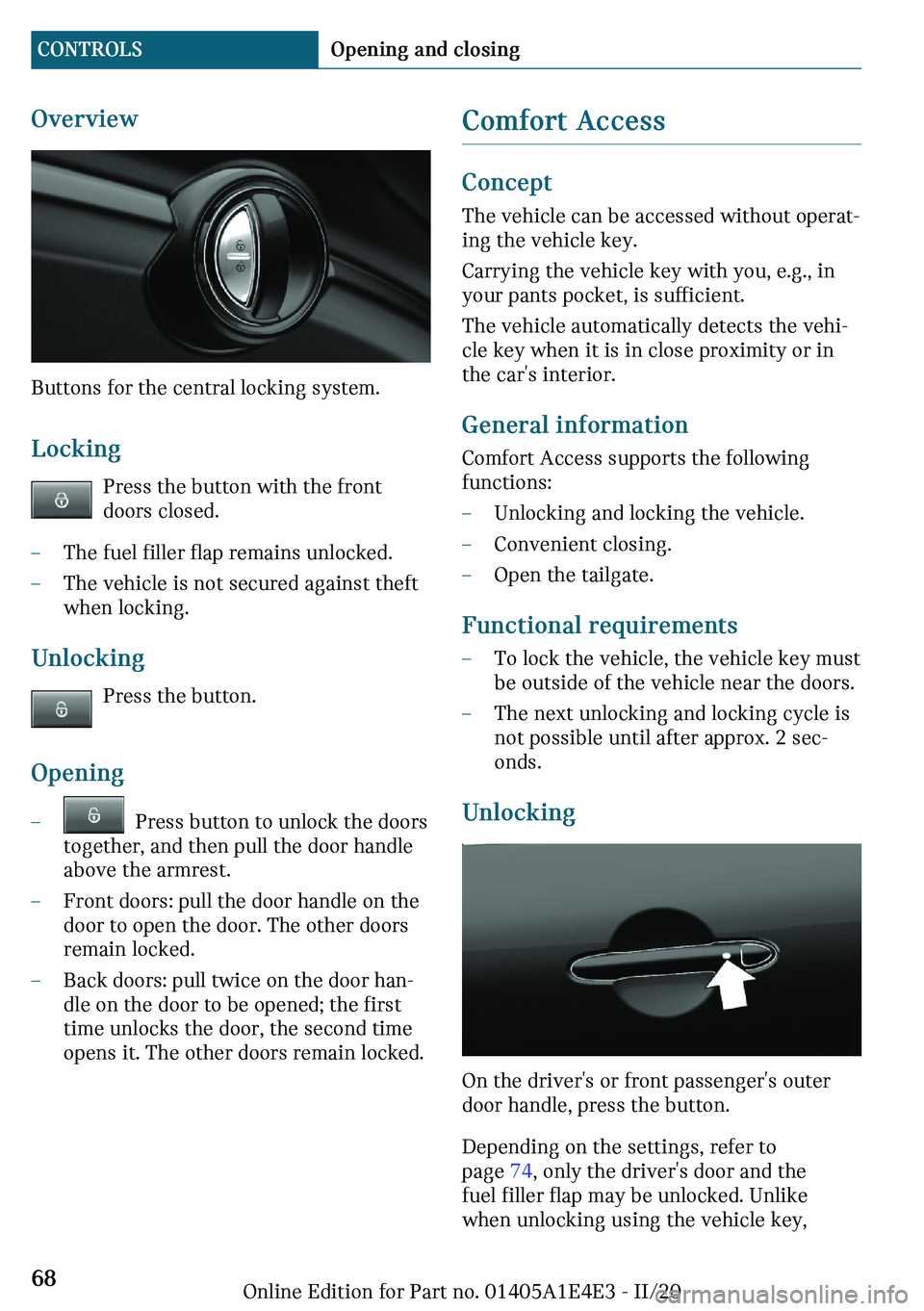 MINI COOPER 2021 Repair Manual �O	�