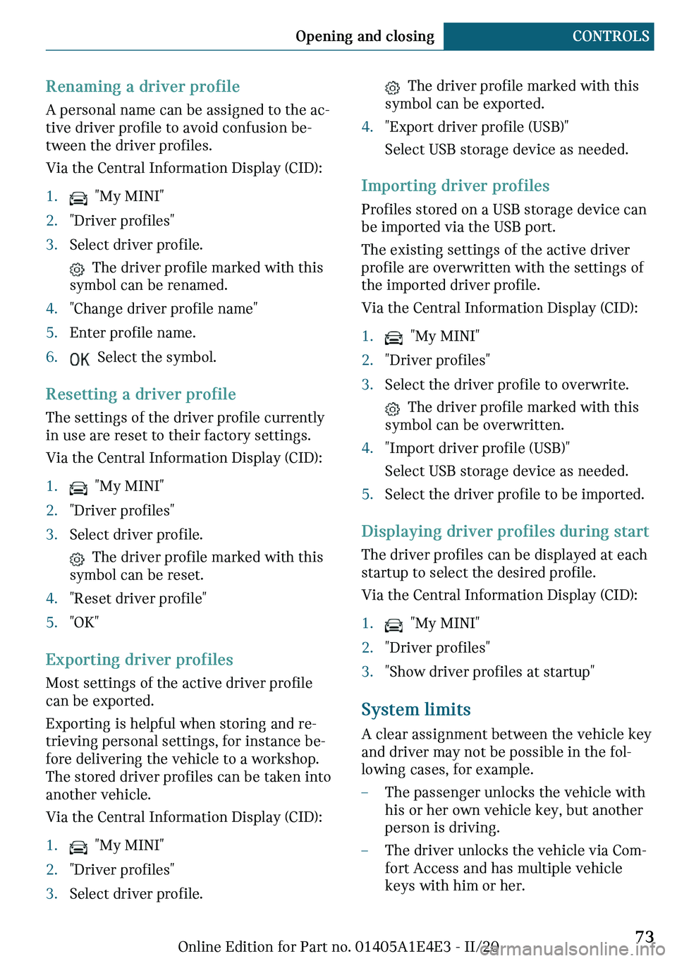 MINI COOPER 2021 Manual PDF �`�