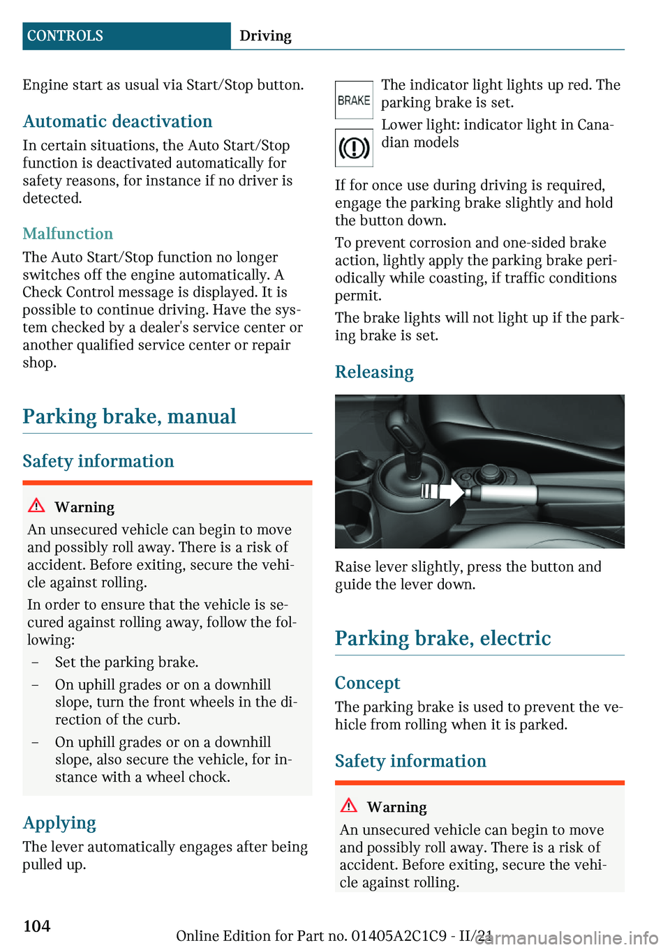 MINI COOPER 2022  Owners Manual ��n�g�