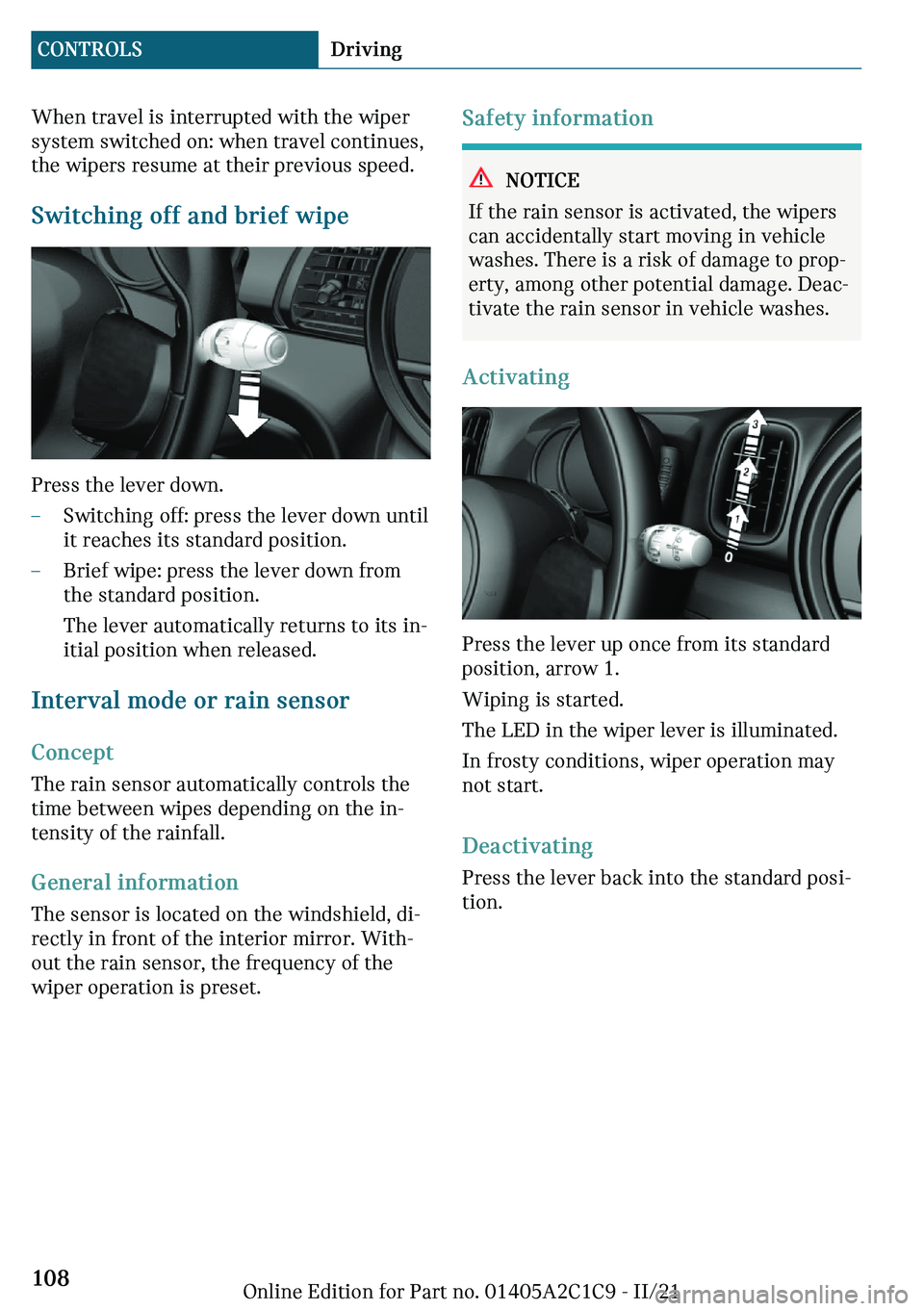 MINI COOPER 2022  Owners Manual �W�
