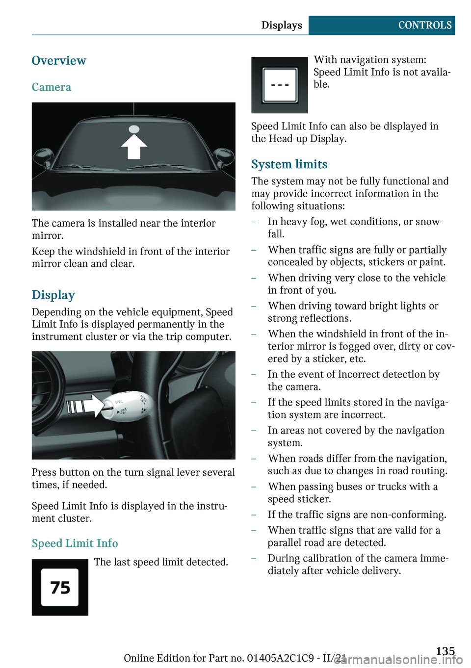 MINI COOPER 2022  Owners Manual �O	�