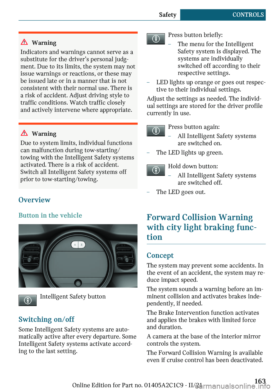 MINI COOPER 2022  Owners Manual �W�