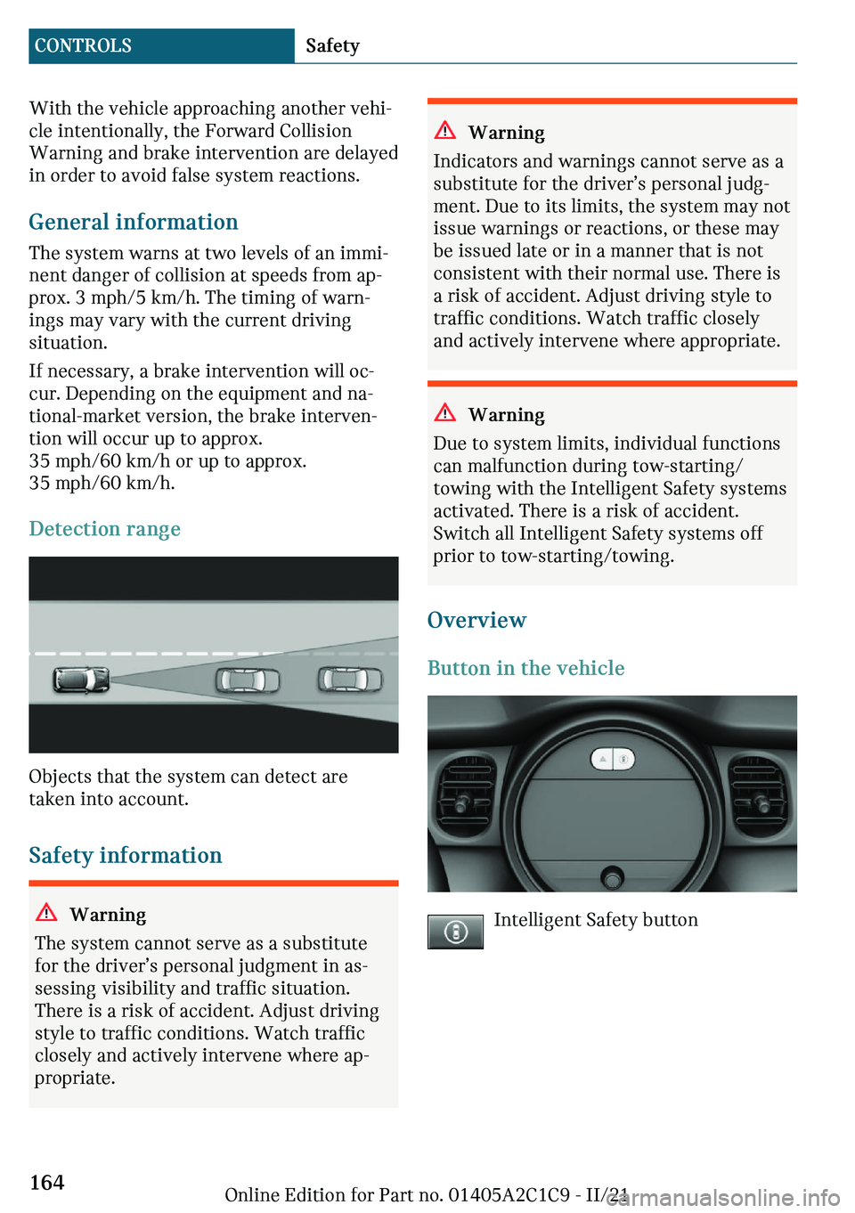 MINI COOPER 2022  Owners Manual �W�
