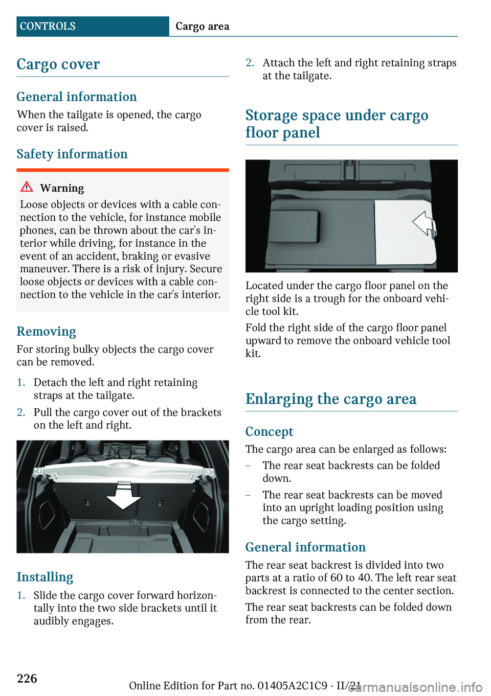 MINI COOPER 2022  Owners Manual �C�