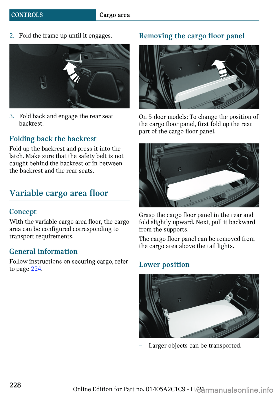 MINI COOPER 2022  Owners Manual c�F�