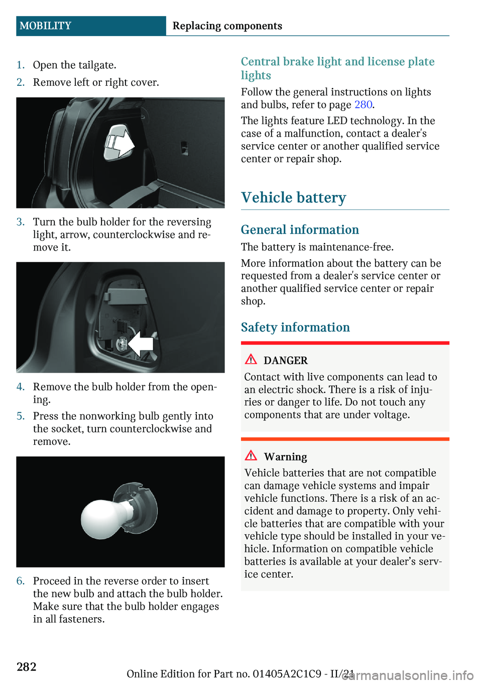 MINI COOPER 2022  Owners Manual c�O�
