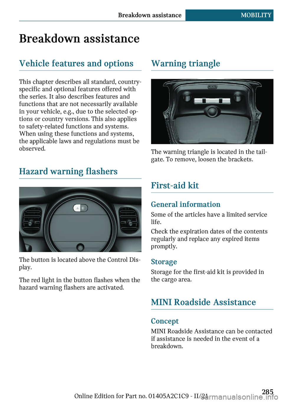 MINI COOPER 2022  Owners Manual �B�r�