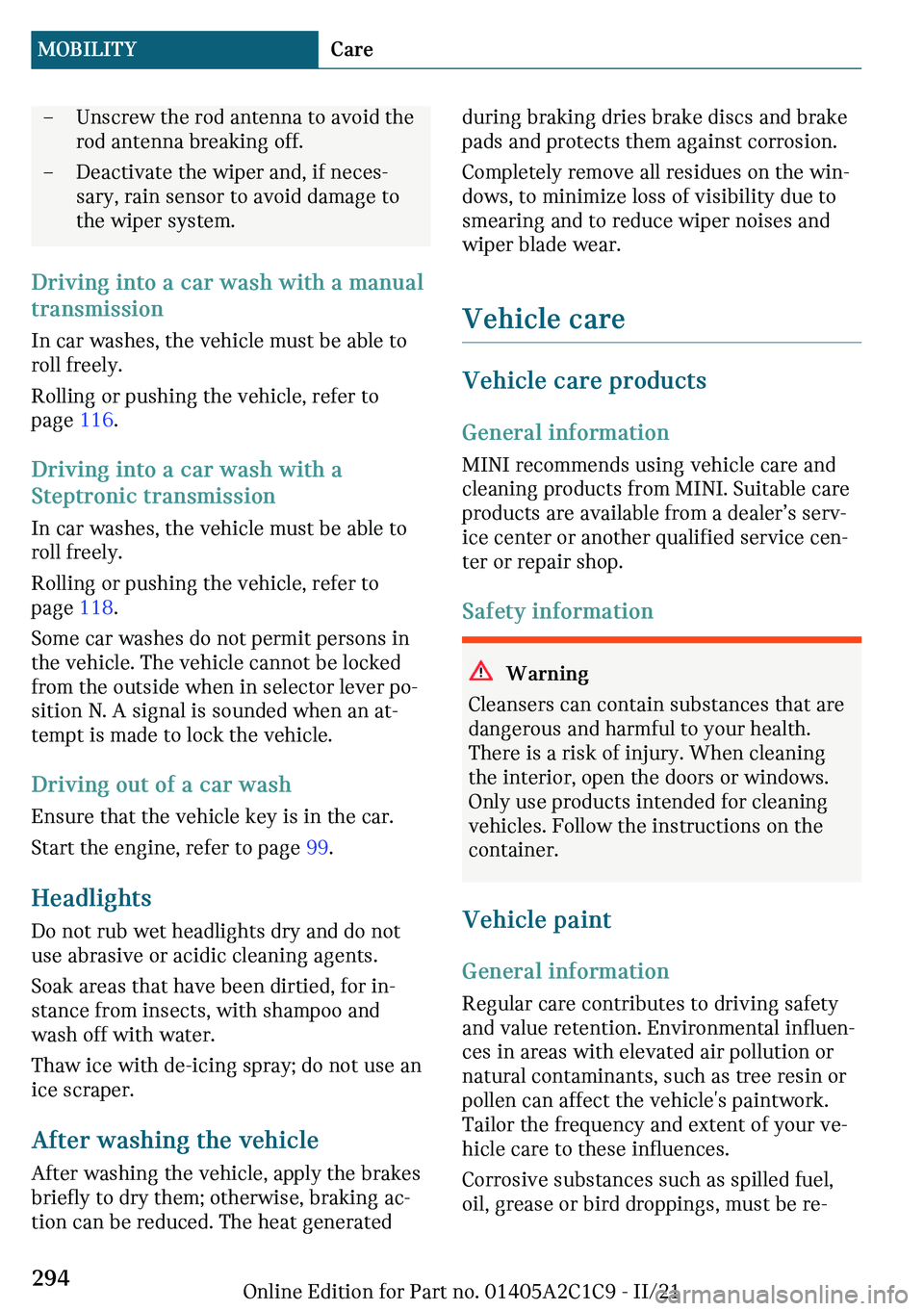MINI COOPER 2022  Owners Manual 