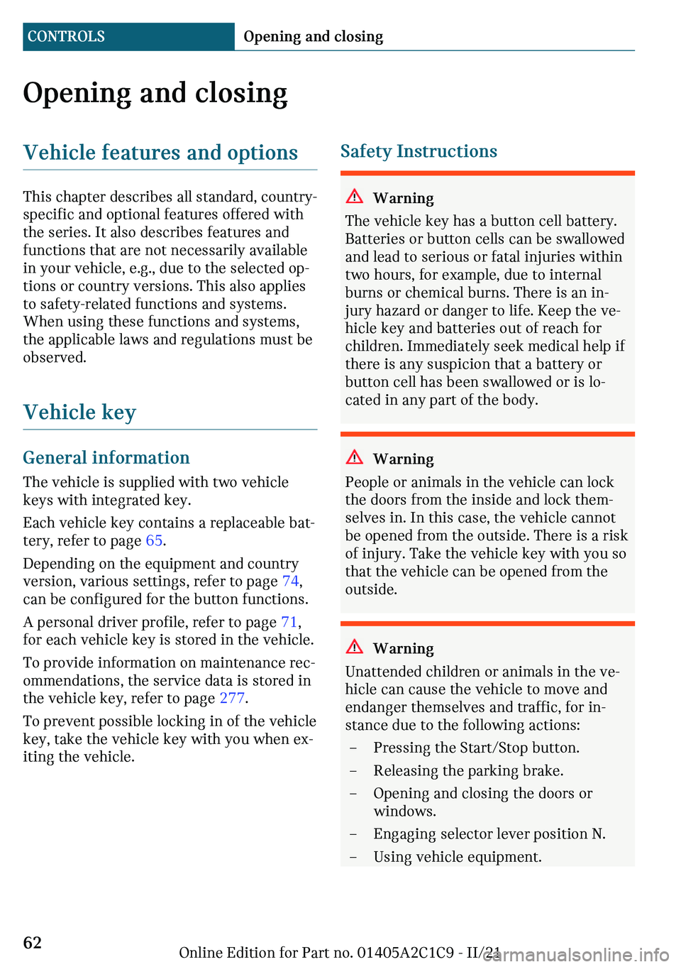 MINI COOPER 2022 Repair Manual �O�