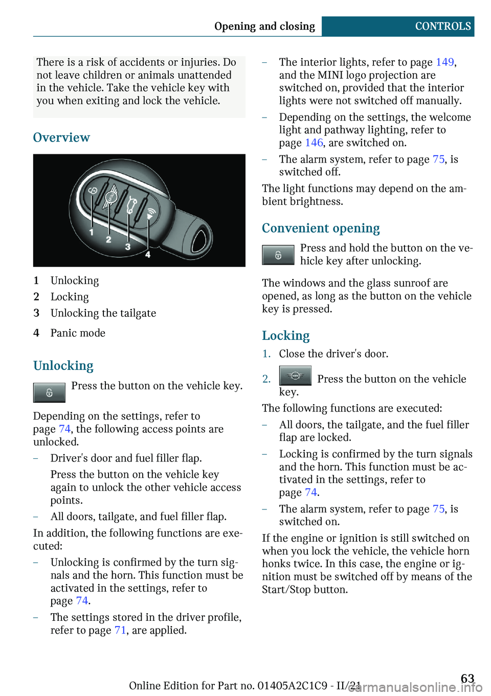 MINI COOPER 2022 Repair Manual �m�