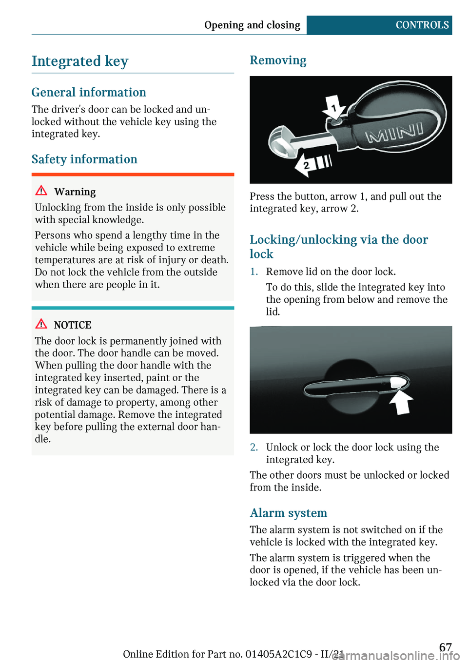 MINI COOPER 2022 Repair Manual �-�n�