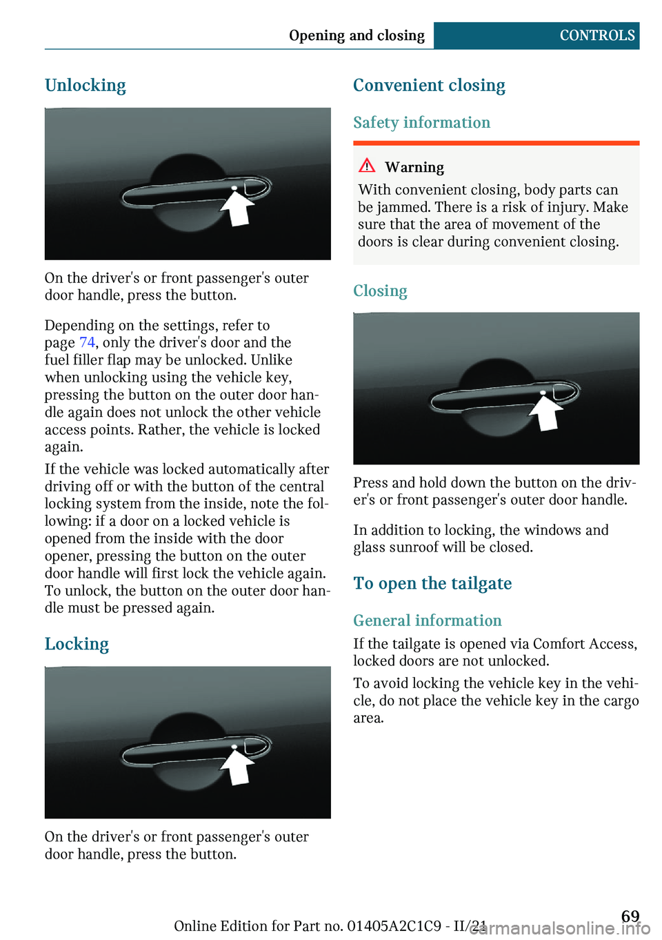 MINI COOPER 2022 Repair Manual �r�n�
