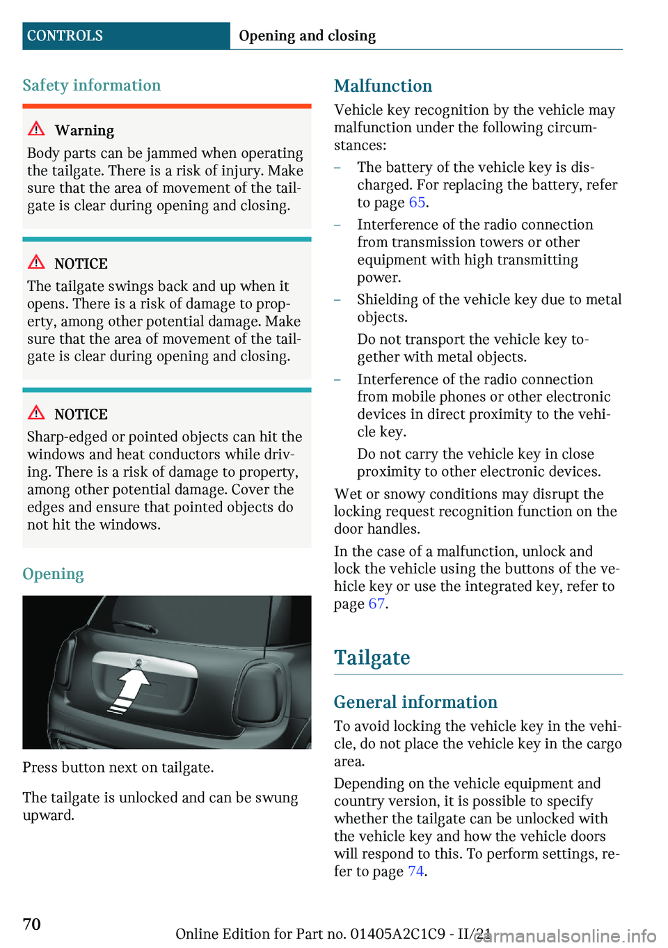 MINI COOPER 2022 Repair Manual �d�