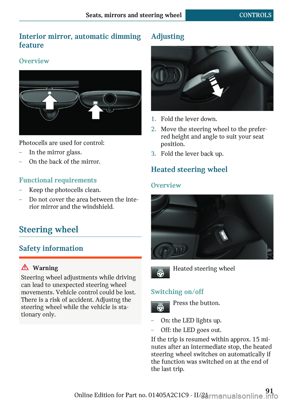 MINI COOPER 2022  Owners Manual �-�n�