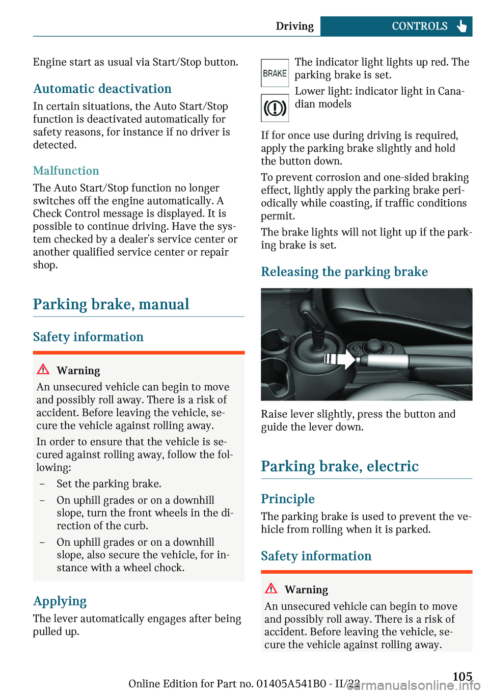 MINI COOPER 2023  Owners Manual ��n�g�