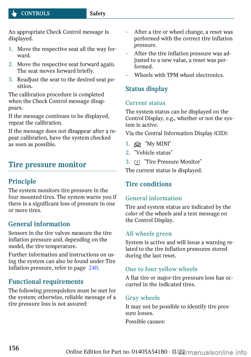 MINI COOPER 2023  Owners Manual ��n��
