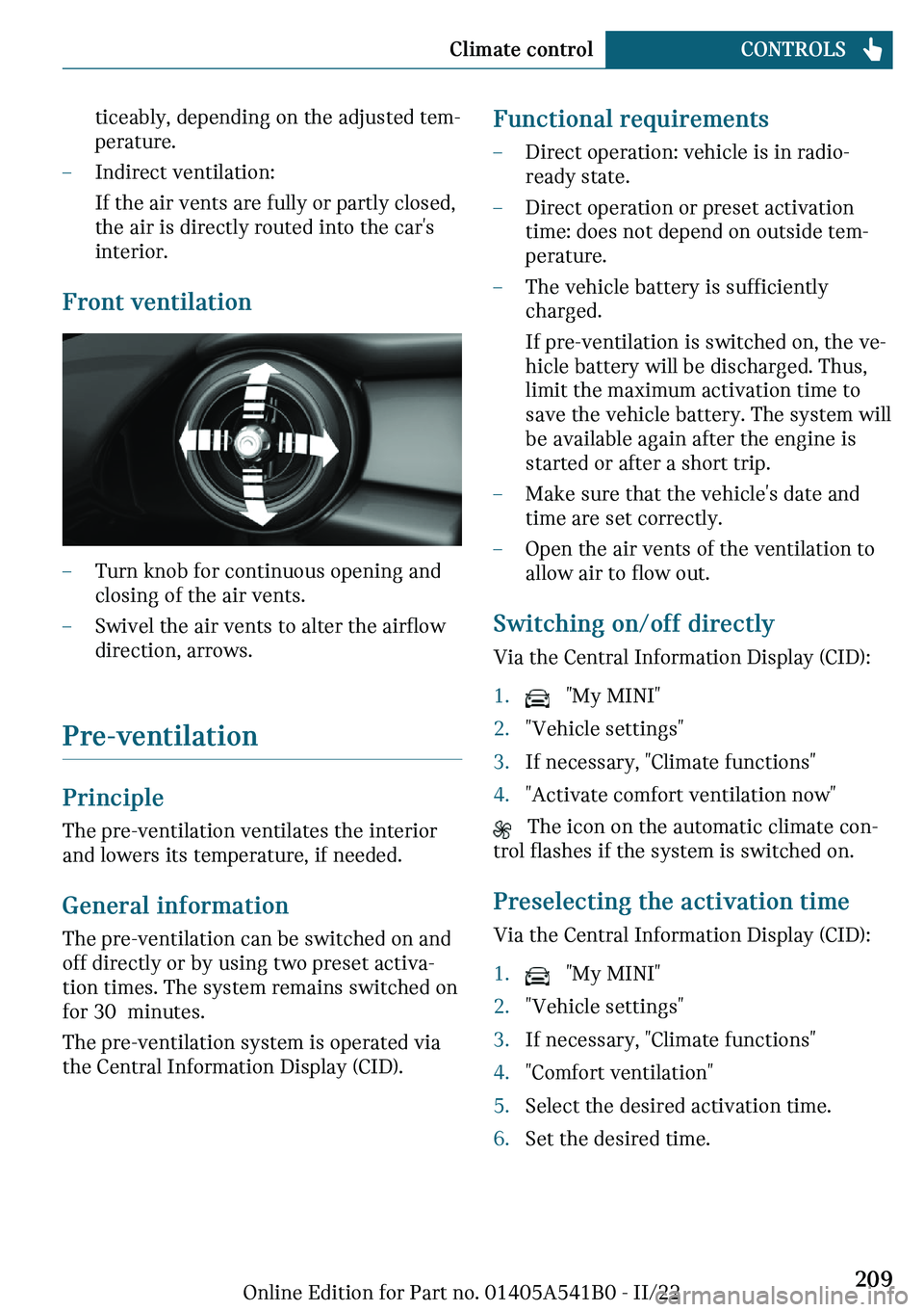 MINI COOPER 2023  Owners Manual �