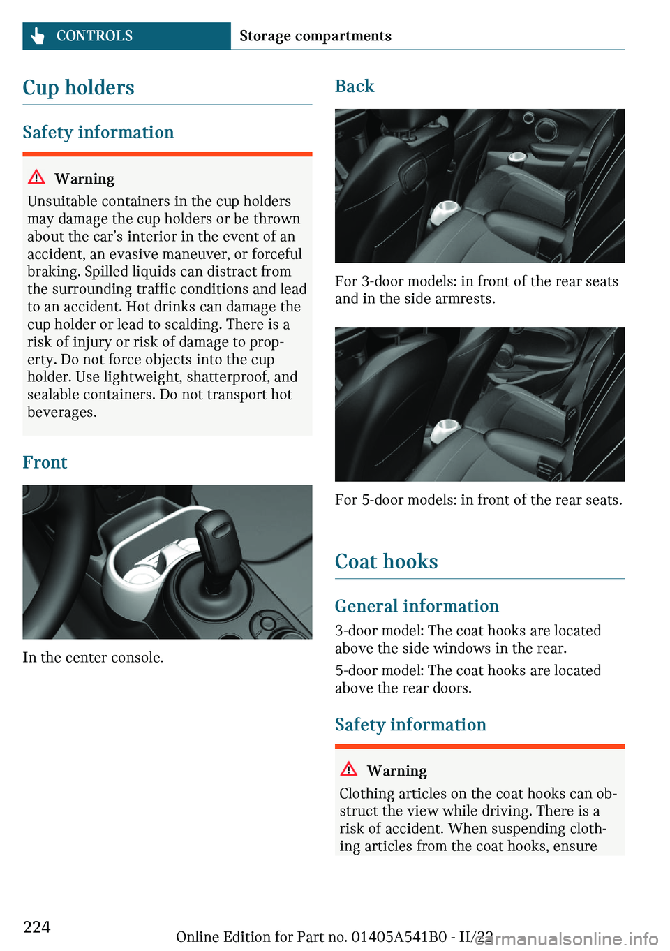 MINI COOPER 2023  Owners Manual �C�