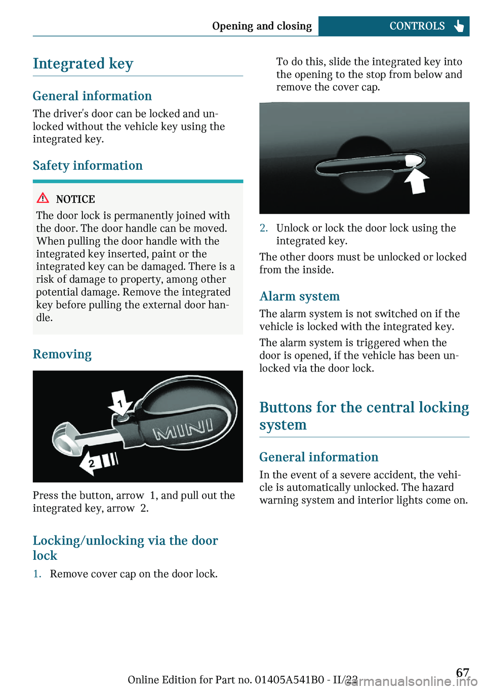 MINI COOPER 2023 Repair Manual �-�n�