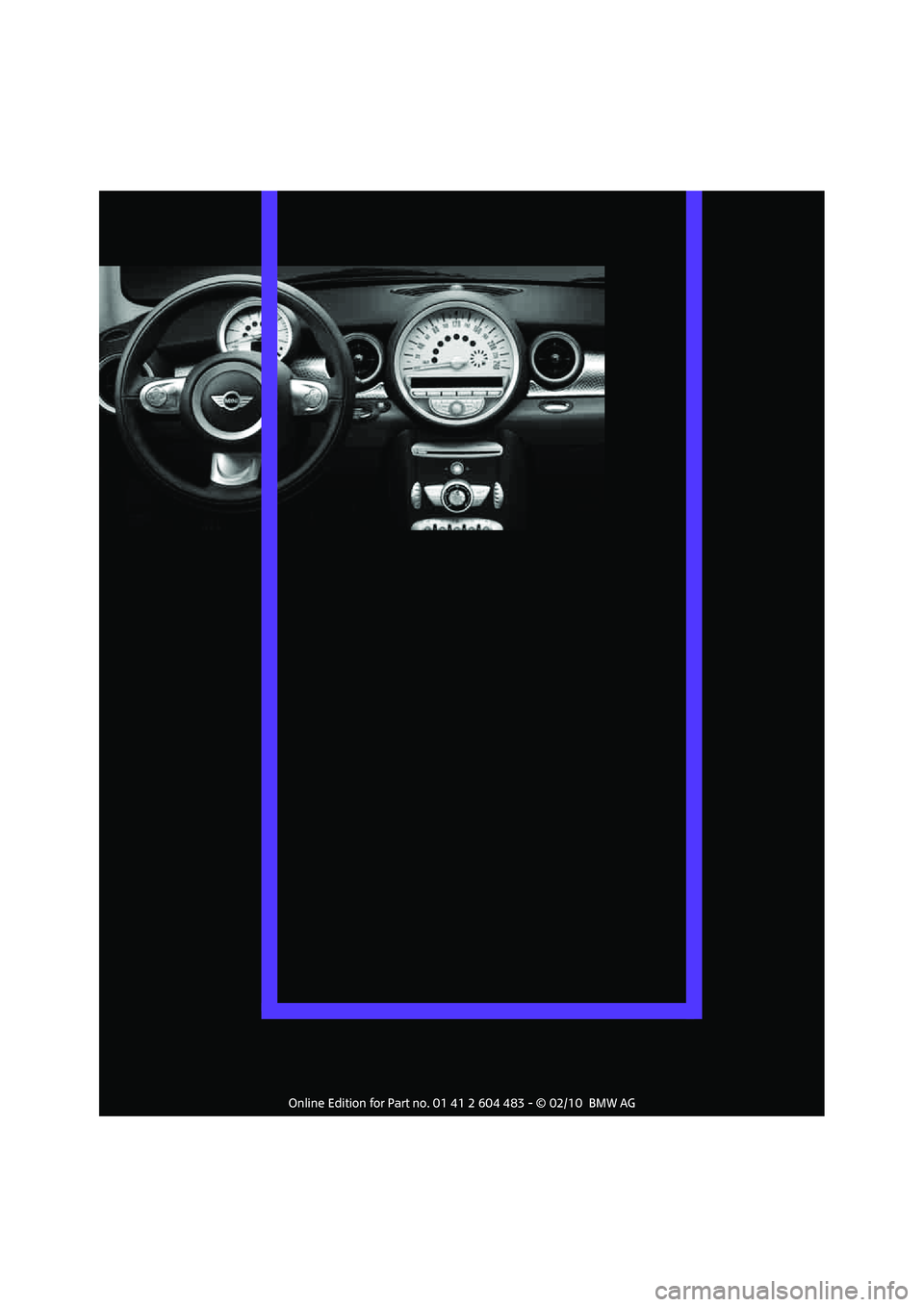MINI COOPER CONVERTIBLE 2010 Owners Manual MINI COOPER CONVERTIBLE 2010 Owners Manual