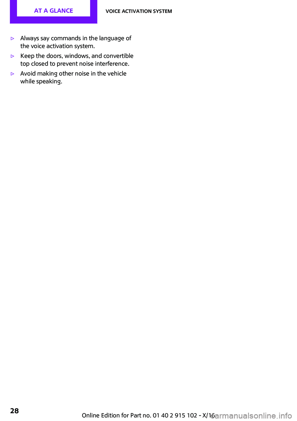 MINI COOPER CONVERTIBLE 2017 Owners Manual '