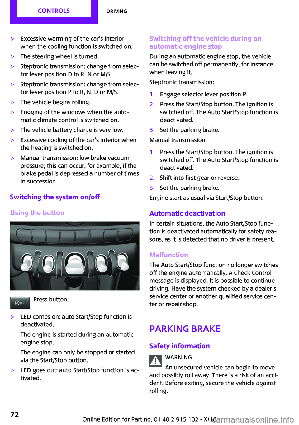 MINI COOPER CONVERTIBLE 2017 Manual PDF '