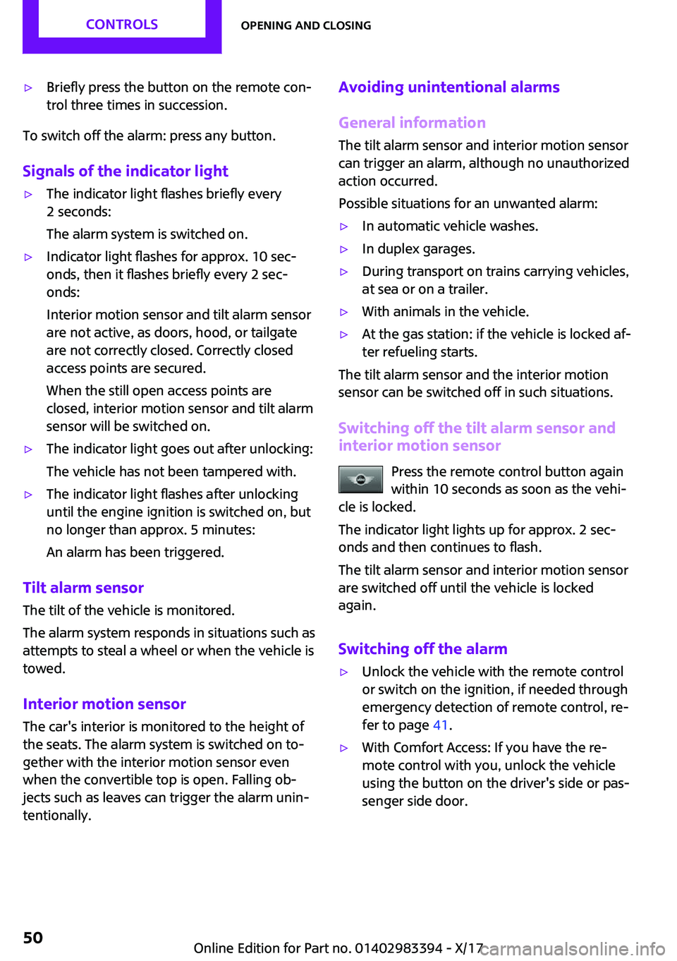 MINI COOPER CONVERTIBLE 2018 Service Manual '
