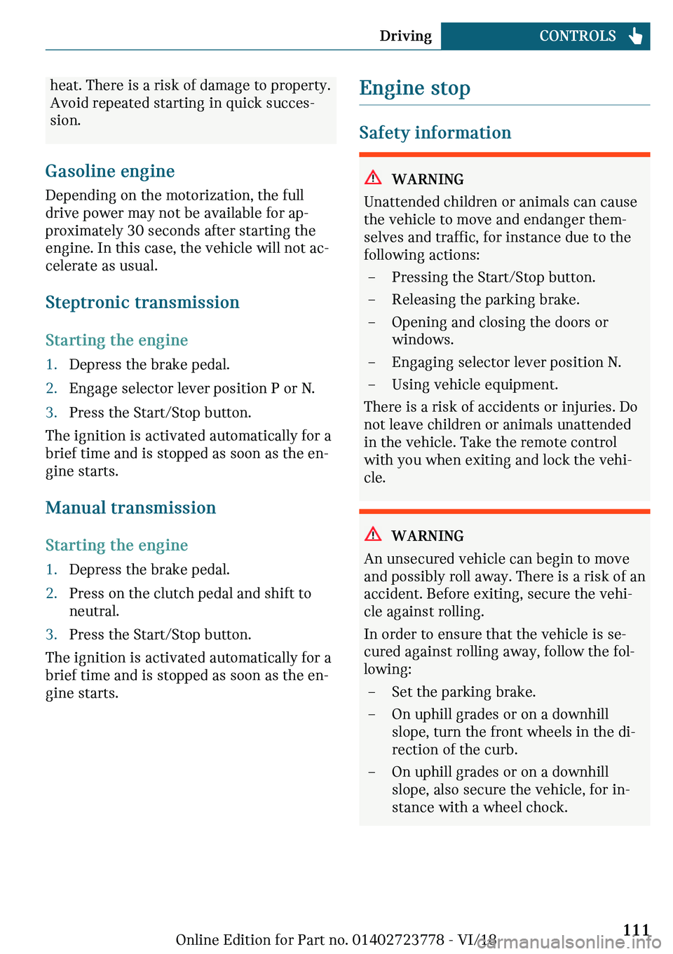 MINI COOPER CONVERTIBLE 2019  Owners Manual �