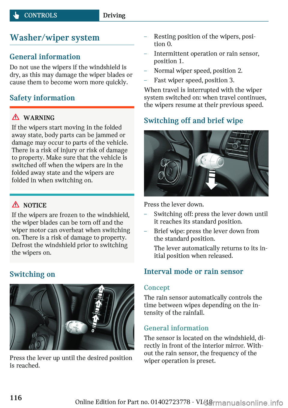 MINI COOPER CONVERTIBLE 2019  Owners Manual �W�