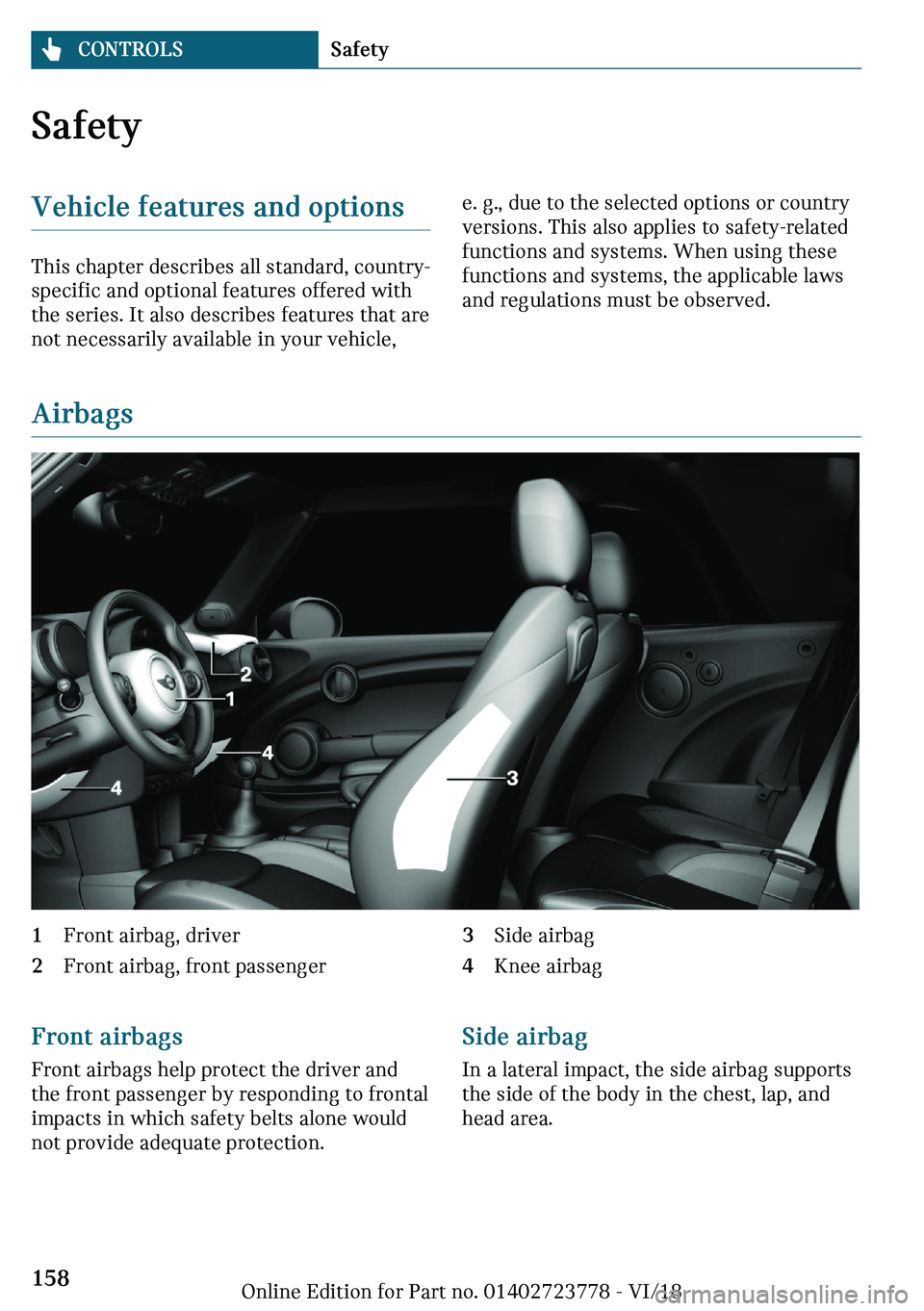 MINI COOPER CONVERTIBLE 2019  Owners Manual �d�