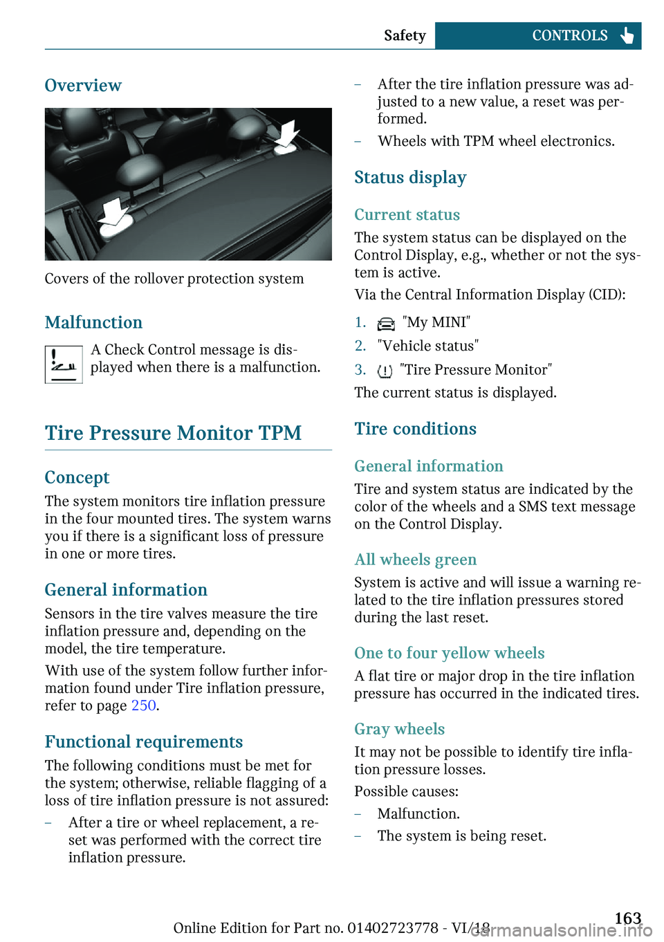 MINI COOPER CONVERTIBLE 2019  Owners Manual �O	�
