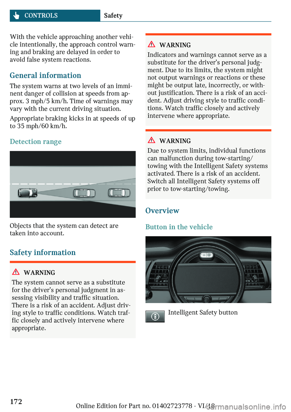 MINI COOPER CONVERTIBLE 2019  Owners Manual �W�