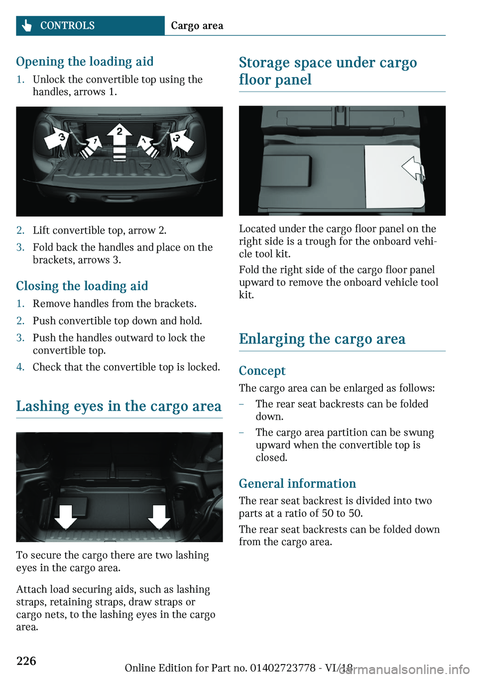 MINI COOPER CONVERTIBLE 2019  Owners Manual �O�