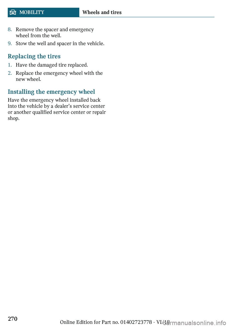 MINI COOPER CONVERTIBLE 2019  Owners Manual "c�`�