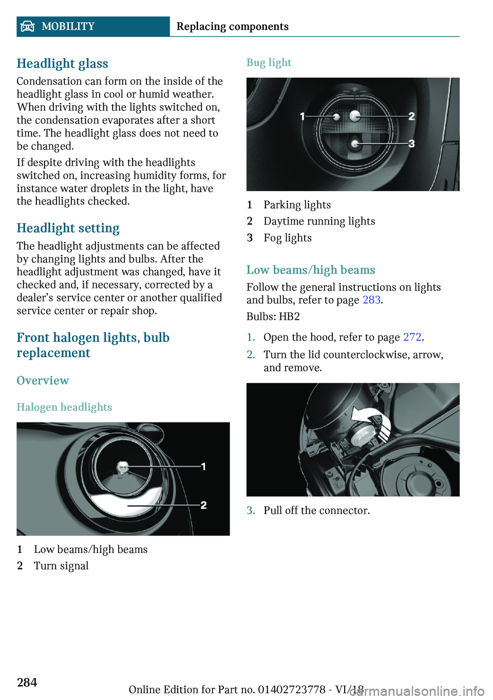 MINI COOPER CONVERTIBLE 2019  Owners Manual �*�