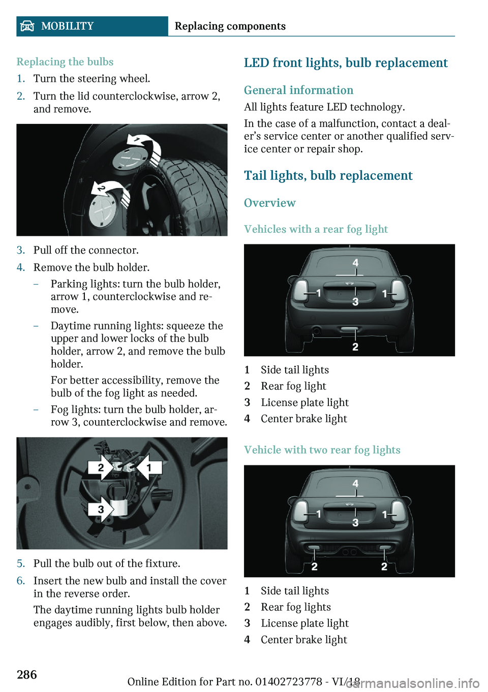 MINI COOPER CONVERTIBLE 2019  Owners Manual �`�