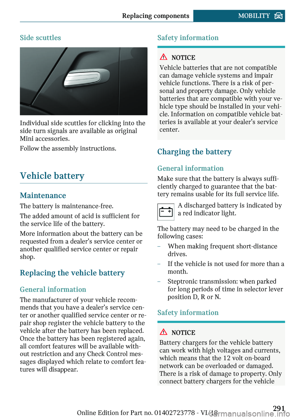 MINI COOPER CONVERTIBLE 2019  Owners Manual �d�