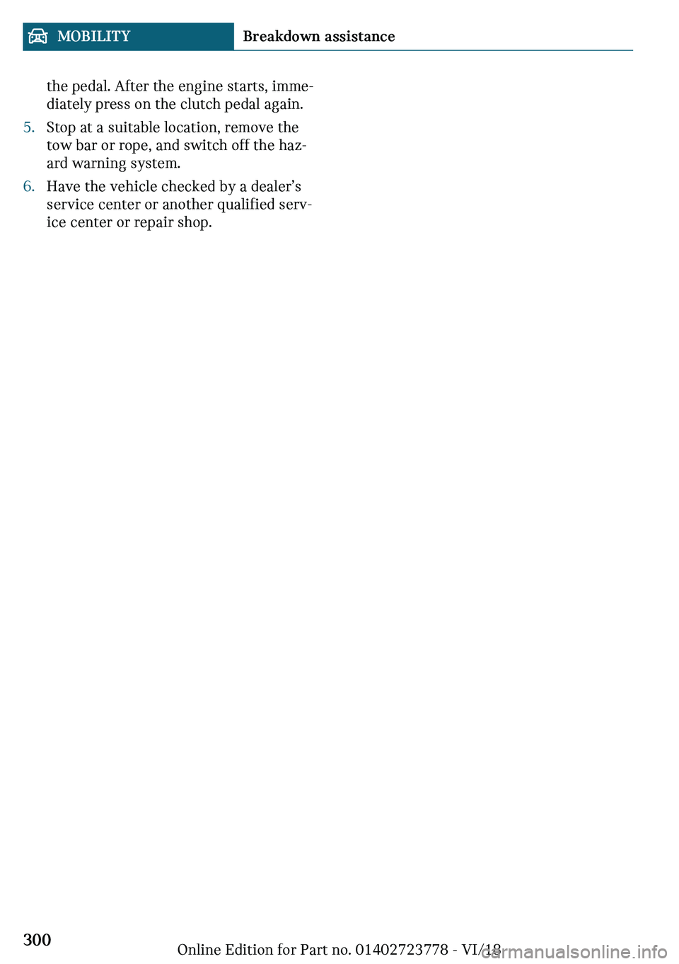MINI COOPER CONVERTIBLE 2019  Owners Manual �