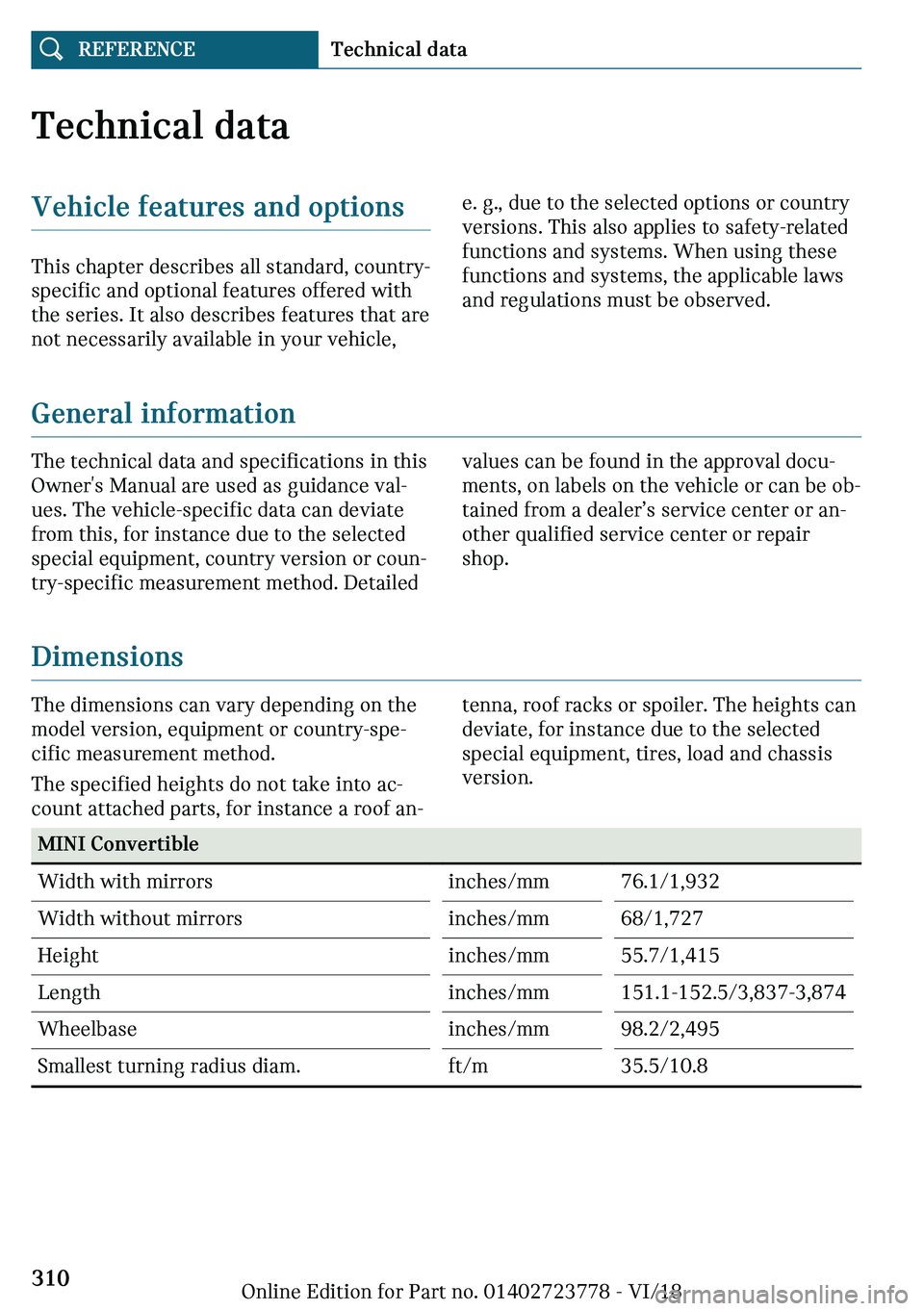 MINI COOPER CONVERTIBLE 2019  Owners Manual �m�